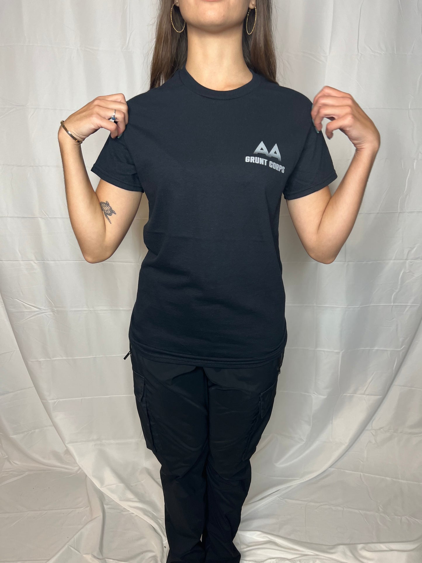 AA- ARMED ALCOHOLICS- Black T-shirt
