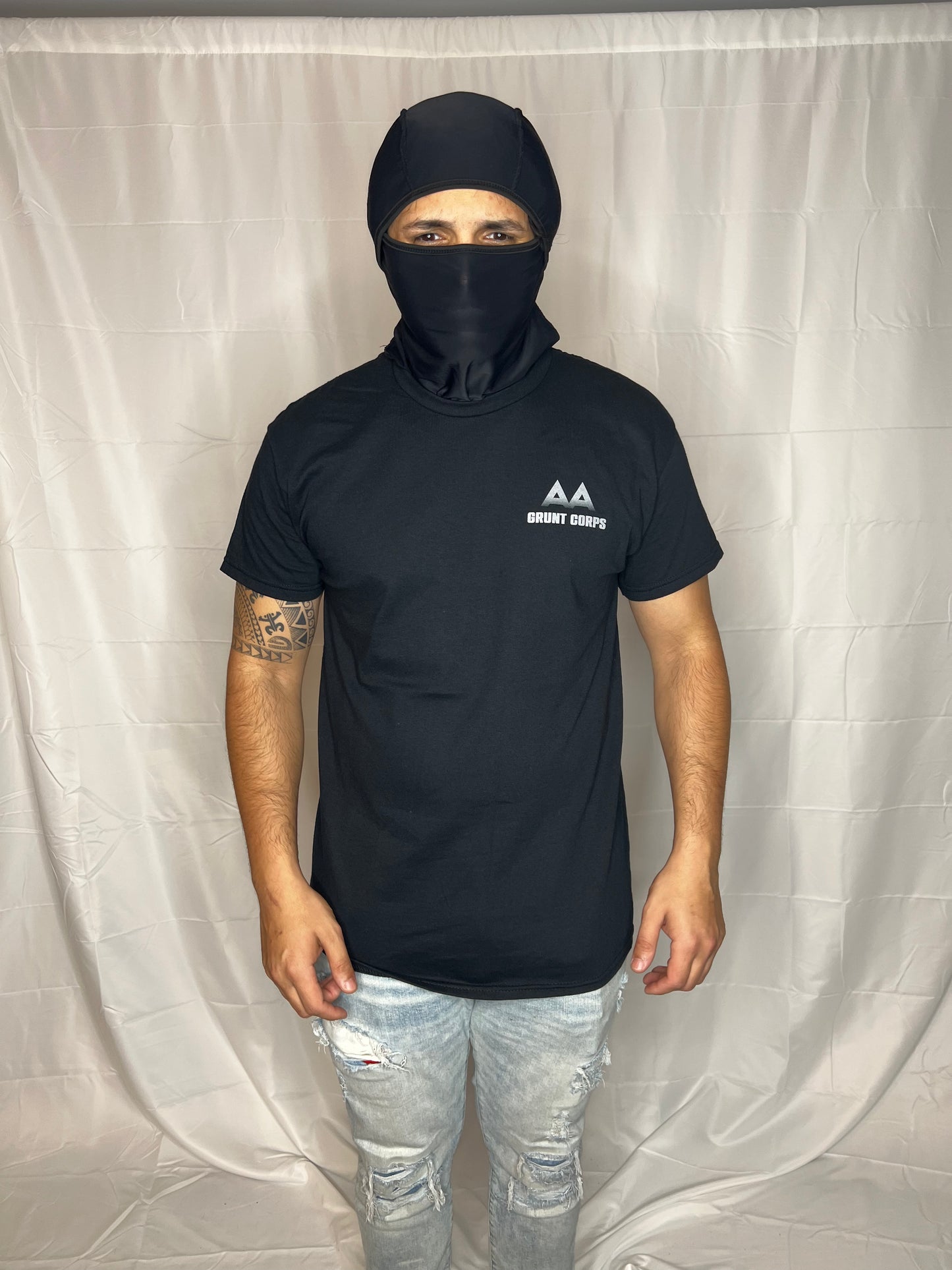 AA- ARMED ALCOHOLICS- Black T-shirt