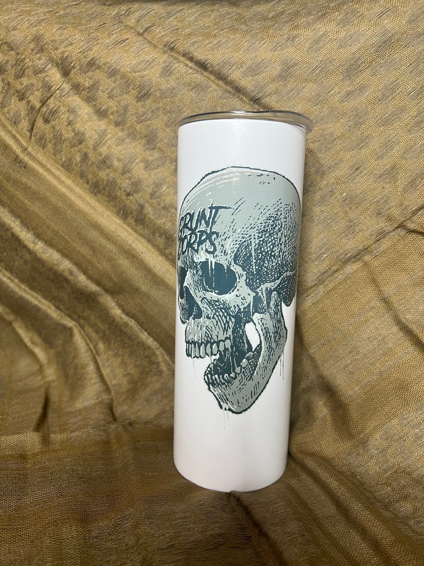 Grunt Corps- Insulated Coffee Mug- White/Logo